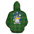 Stone Ireland Hoodie Irish National Tartan (Pullover) | Women & Men | Over 1400 Crests