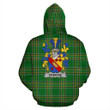 Penrose Ireland Hoodie Irish National Tartan (Pullover) | Women & Men | Over 1400 Crests