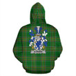 Aungier Ireland Hoodie Irish National Tartan (Pullover) | Women & Men | Over 1400 Crests