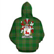 Cremin or O'Cremin Ireland Hoodie Irish National Tartan (Pullover) | Women & Men | Over 1400 Crests
