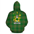 Rothe Ireland Hoodie Irish National Tartan (Pullover) | Women & Men | Over 1400 Crests