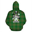 Godley Ireland Hoodie Irish National Tartan (Pullover) | Women & Men | Over 1400 Crests