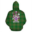 Riggs Ireland Hoodie Irish National Tartan (Pullover) | Women & Men | Over 1400 Crests