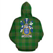 Garvan or O'Garvan Ireland Hoodie Irish National Tartan (Pullover) | Women & Men | Over 1400 Crests