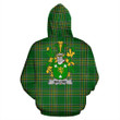 Malone or O'Malone Ireland Hoodie Irish National Tartan (Pullover) | Women & Men | Over 1400 Crests