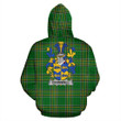 Cromwell Ireland Hoodie Irish National Tartan (Pullover) | Women & Men | Over 1400 Crests