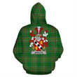 Quelch Ireland Hoodie Irish National Tartan (Pullover) | Women & Men | Over 1400 Crests