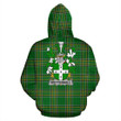 Wettenhall Ireland Hoodie Irish National Tartan (Pullover) | Women & Men | Over 1400 Crests