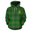 Levinge or Levens Family Crest Ireland Hoodie Irish National Tartan (Pullover) A7