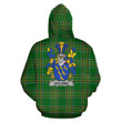 Golding Ireland Hoodie Irish National Tartan (Pullover) | Women & Men | Over 1400 Crests