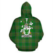 McEniry or McEnery Ireland Hoodie Irish National Tartan (Pullover) | Women & Men | Over 1400 Crests
