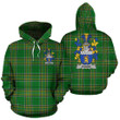 Eagar Ireland Hoodie Irish National Tartan (Pullover) | Women & Men | Over 1400 Crests