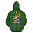 Cusack Ireland Hoodie Irish National Tartan (Pullover) | Women & Men | Over 1400 Crests