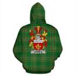 Gamble Ireland Hoodie Irish National Tartan (Pullover) | Women & Men | Over 1400 Crests
