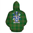 Mills Ireland Hoodie Irish National Tartan (Pullover) | Women & Men | Over 1400 Crests