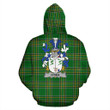 Dea or O'Dea Ireland Hoodie Irish National Tartan (Pullover) | Women & Men | Over 1400 Crests