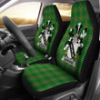 Ushburne Ireland Car Seat Cover Irish National Tartan Irish Family (Set of Two) | Over 1400 Crests