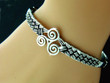 Triskelion Celtic knot Bangle Bracelet, Celtic Jewelry, Irish Jewelry, Irish Bracelet TH5