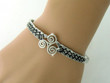 Triskelion Celtic knot Bangle Bracelet, Celtic Jewelry, Irish Jewelry, Irish Bracelet TH5