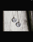 Silver Shamrock Necklace, Shamrock Charm, Good Luck Charm, Celtic Necklace, Shamrock Leaf, Irish Keepsake, Leaf Impression, Lucky Charm TH5