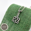 Celtic Sister Knot Necklace. Trinity Bail. Irish Jewelry Gift TH5