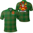 Knight Family Crest Ireland Polo Shirt - Irish National Tartan A7