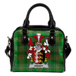 Grady or O'Grady Ireland Shoulder Handbag Irish National Tartan  | Over 1400 Crests | Bags | Water-Resistant PU leather