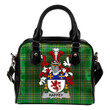 Haffey Ireland Shoulder Handbag Irish National Tartan  | Over 1400 Crests | Bags | Water-Resistant PU leather