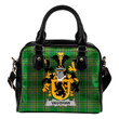 Vaughan Ireland Shoulder Handbag Irish National Tartan  | Over 1400 Crests | Bags | Water-Resistant PU leather