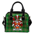 Pepper Ireland Shoulder Handbag Irish National Tartan  | Over 1400 Crests | Bags | Water-Resistant PU leather
