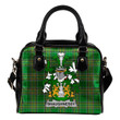 Shaughnessy or O'Shaughnessy Ireland Shoulder Handbag Irish National Tartan  | Over 1400 Crests | Bags | Water-Resistant PU leather