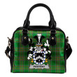 Penteny Ireland Shoulder Handbag Irish National Tartan  | Over 1400 Crests | Bags | Water-Resistant PU leather