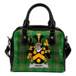 Avery Ireland Shoulder Handbag Irish National Tartan  | Over 1400 Crests | Bags | Water-Resistant PU leather