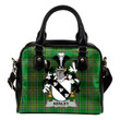 Kenley Ireland Shoulder Handbag Irish National Tartan  | Over 1400 Crests | Bags | Water-Resistant PU leather