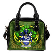 Nevins or McNevins Ireland Shoulder HandBag Celtic Shamrock | Over 1400 Crests | Bags | Premium Quality