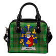 Winch Ireland Shoulder Handbag Irish National Tartan  | Over 1400 Crests | Bags | Water-Resistant PU leather