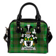 Acheson Ireland Shoulder Handbag Irish National Tartan  | Over 1400 Crests | Bags | Water-Resistant PU leather