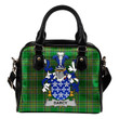 Darcy or Dorsey Ireland Shoulder Handbag Irish National Tartan  | Over 1400 Crests | Bags | Water-Resistant PU leather