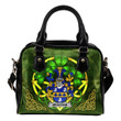 Meacham Ireland Shoulder HandBag Celtic Shamrock | Over 1400 Crests | Bags | Premium Quality