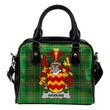 Harkins or O'Harkin Ireland Shoulder Handbag Irish National Tartan  | Over 1400 Crests | Bags | Water-Resistant PU leather