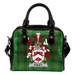 Foley Ireland Shoulder Handbag Irish National Tartan  | Over 1400 Crests | Bags | Water-Resistant PU leather