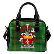 McQuillan Ireland Shoulder Handbag Irish National Tartan  | Over 1400 Crests | Bags | Water-Resistant PU leather