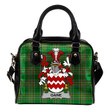 Gaine or Gainey Ireland Shoulder Handbag Irish National Tartan  | Over 1400 Crests | Bags | Water-Resistant PU leather