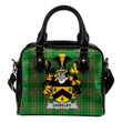 Ouseley Ireland Shoulder Handbag Irish National Tartan  | Over 1400 Crests | Bags | Water-Resistant PU leather