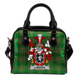 Lawder or Lauder Ireland Shoulder Handbag Irish National Tartan  | Over 1400 Crests | Bags | Water-Resistant PU leather