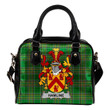 Hamline Ireland Shoulder Handbag Irish National Tartan  | Over 1400 Crests | Bags | Water-Resistant PU leather