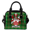 Langton Ireland Shoulder Handbag Irish National Tartan  | Over 1400 Crests | Bags | Water-Resistant PU leather