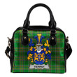 Tierney or O'Tierney Ireland Shoulder Handbag Irish National Tartan  | Over 1400 Crests | Bags | Water-Resistant PU leather
