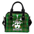 Fitz-Allen Ireland Shoulder Handbag Irish National Tartan  | Over 1400 Crests | Bags | Water-Resistant PU leather