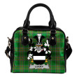 Lucey or O'Lucy Ireland Shoulder Handbag Irish National Tartan  | Over 1400 Crests | Bags | Water-Resistant PU leather